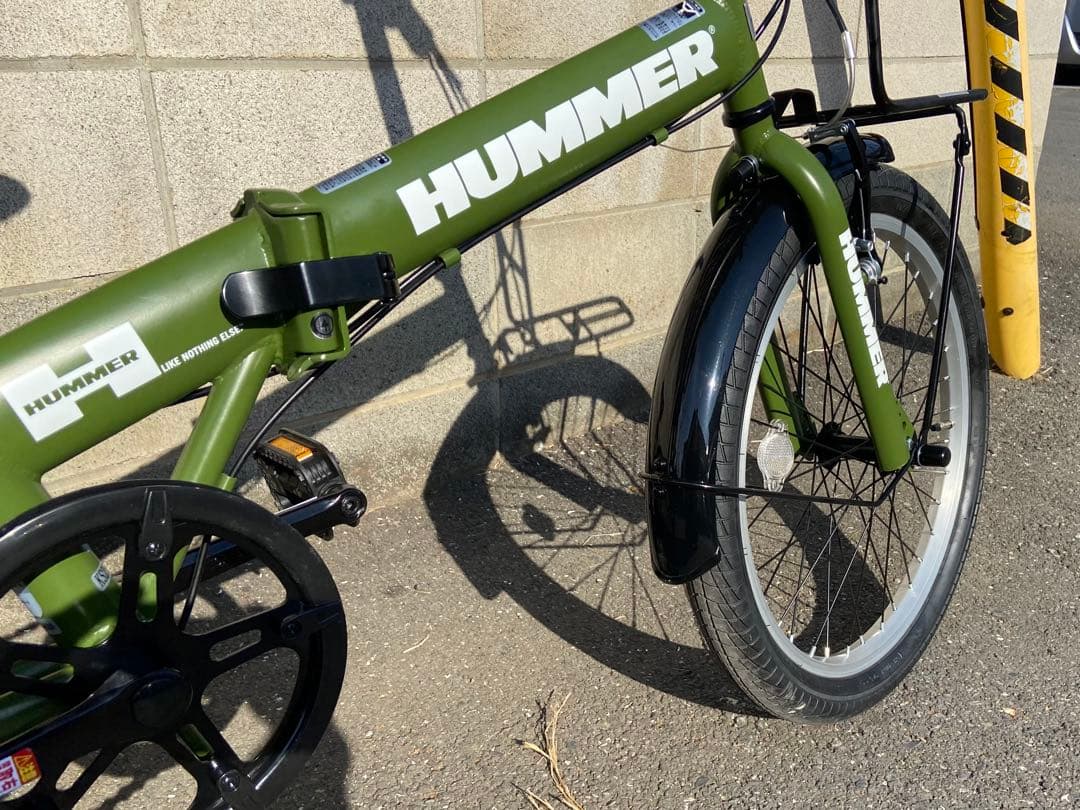 ハマー HUMMER 折りたたみ自転車　２０インチ６段ギア
