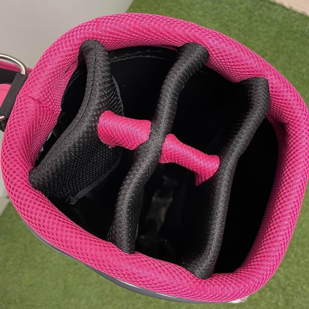 新品 Callaway キャディバッグ ホワイト/ピンク レディース