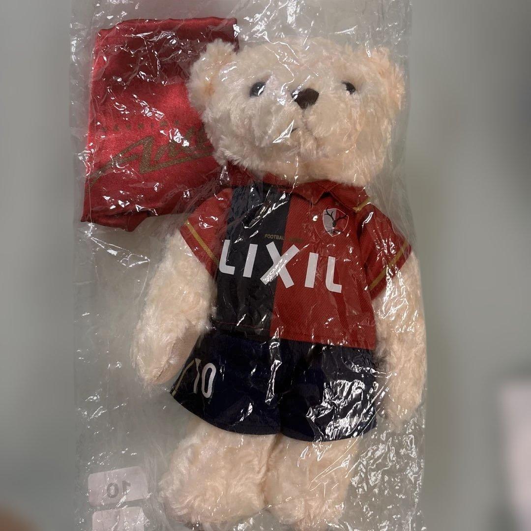 限定☆匿名　鹿島アントラーズ　柴崎岳選手　テディベア　ぬいぐるみ　2016