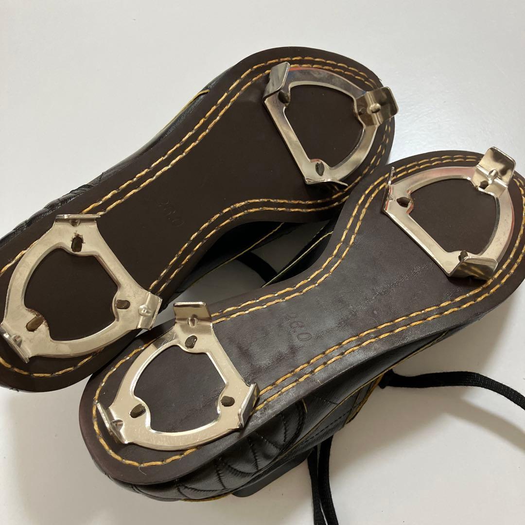 未使用 ワールドペガサス ヴィンテージ 本革 野球スパイク 26.0cm P革付