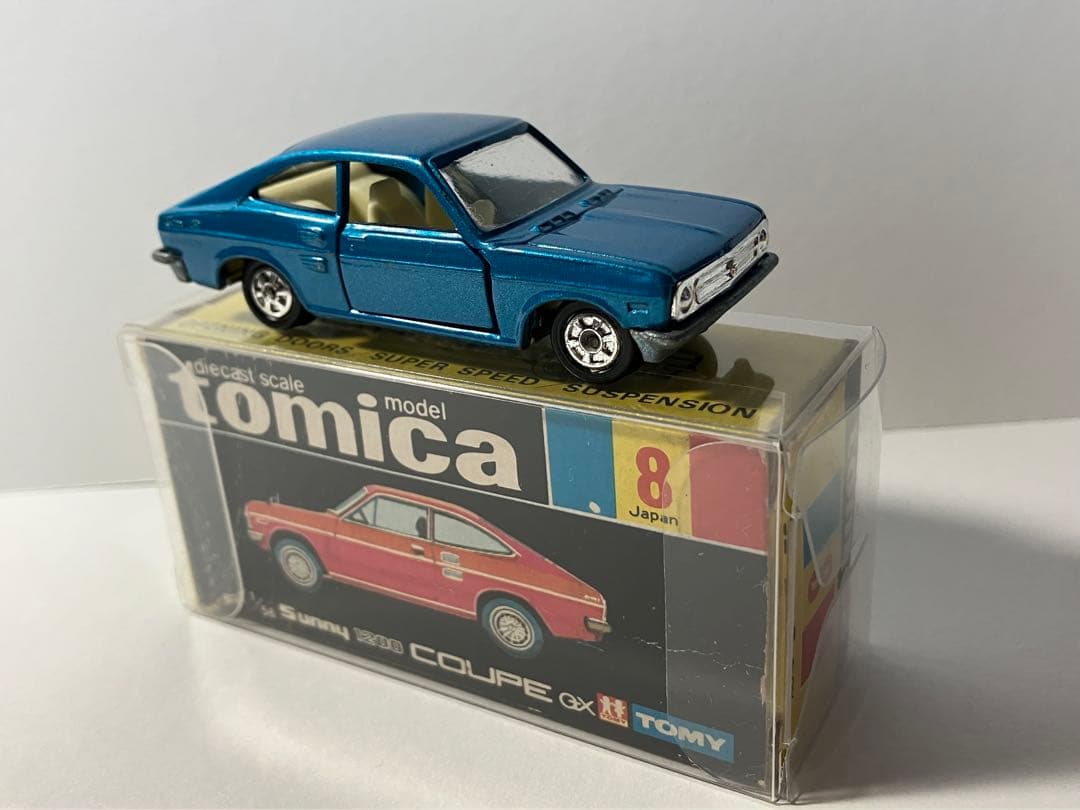トミカ 黒箱　日産サニークーペGX 日本製　1Eホイール