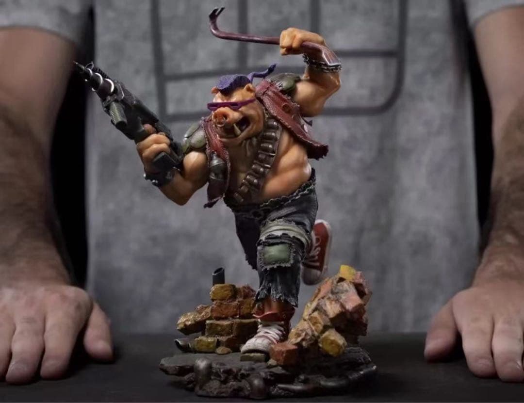 TMNT Iron ビバップ 1/10 スタチュー フィギュア