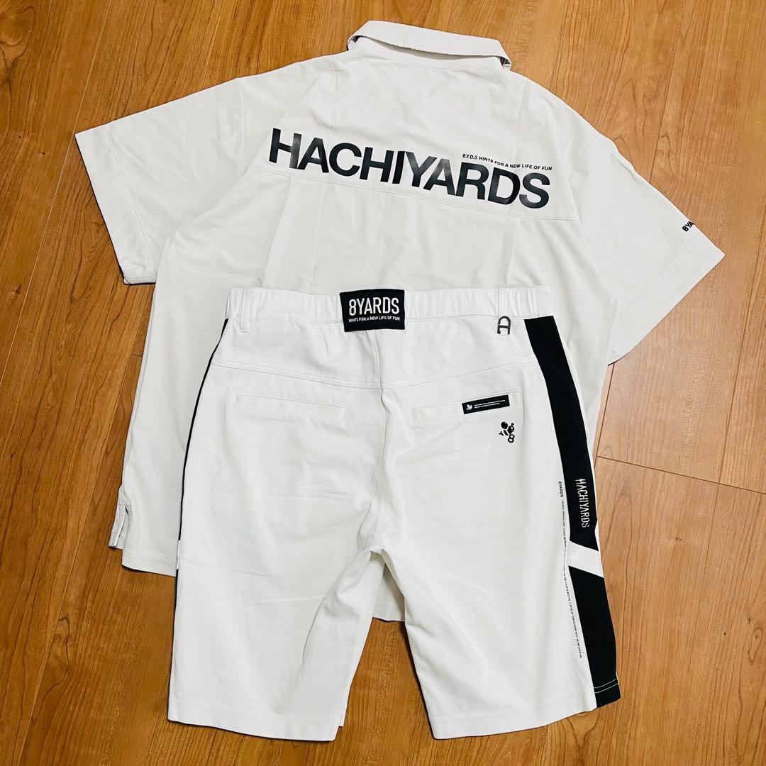 8yards セットアップ　ライトグレー　ホワイト　2XL ゴルフ