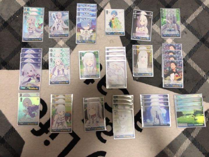 リゼロ エミリア主軸デッキ ヴァイスシュヴァルツ スリーブ付き