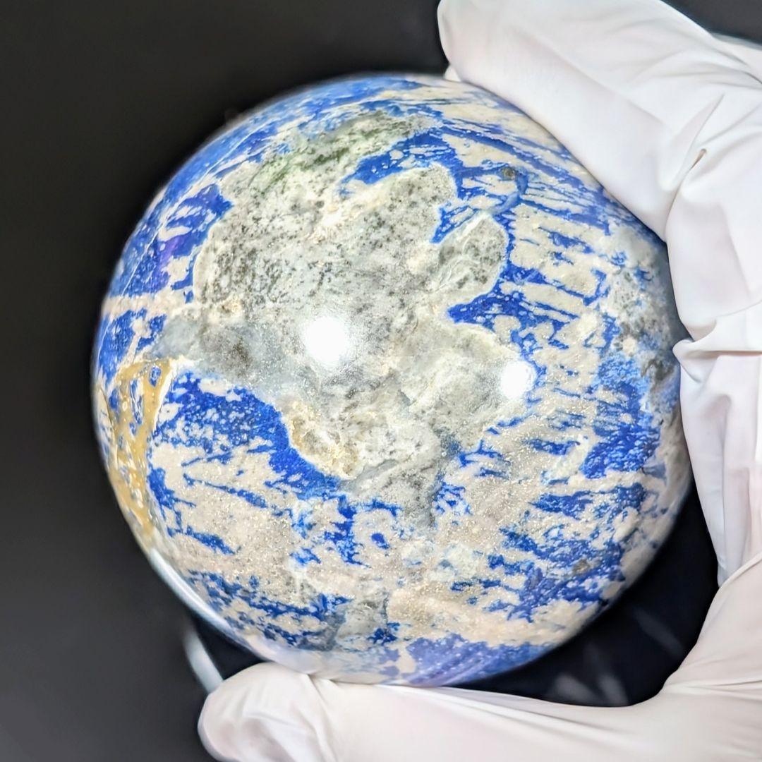 チリ産 ラピスラズリ スフィア 台座付属