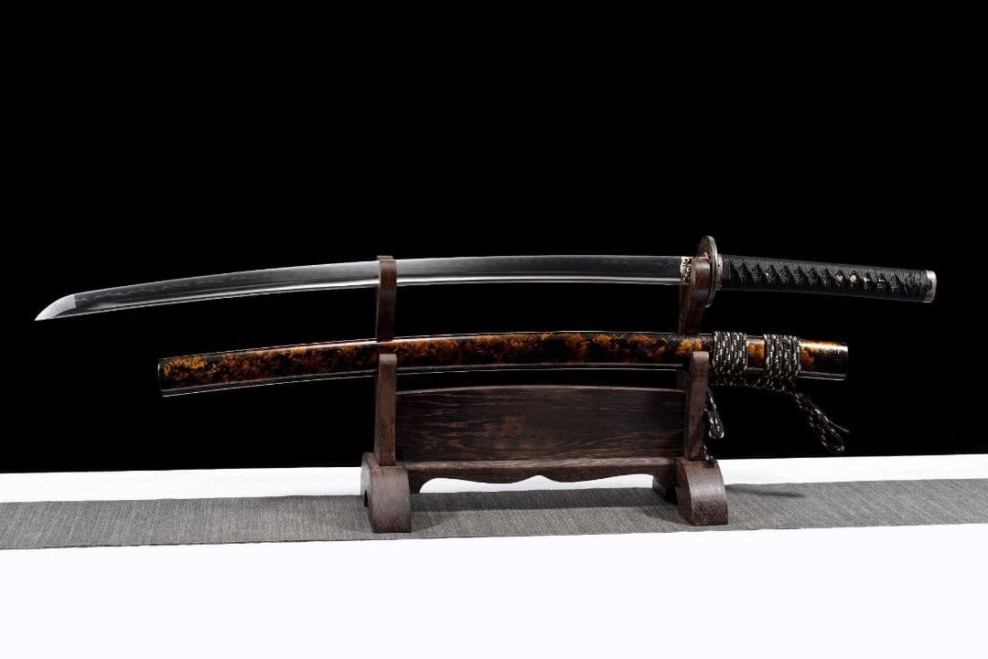 1058-武具 刀装具 日本刀　模造刀 居合刀 武士道 武蔵 鑑賞用 手鍛造打