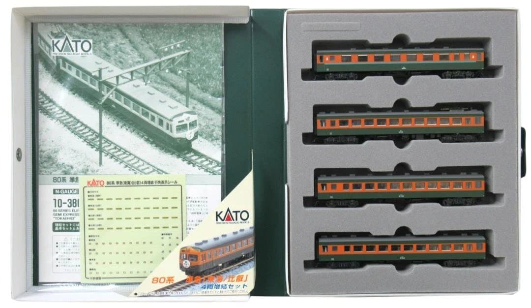 新品未使用 10-380 KATO 80系 準急東海・比叡 増結 4両セット