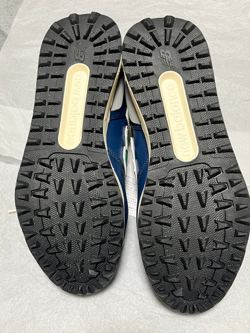 New Balance ネイビー/グリーン スニーカー