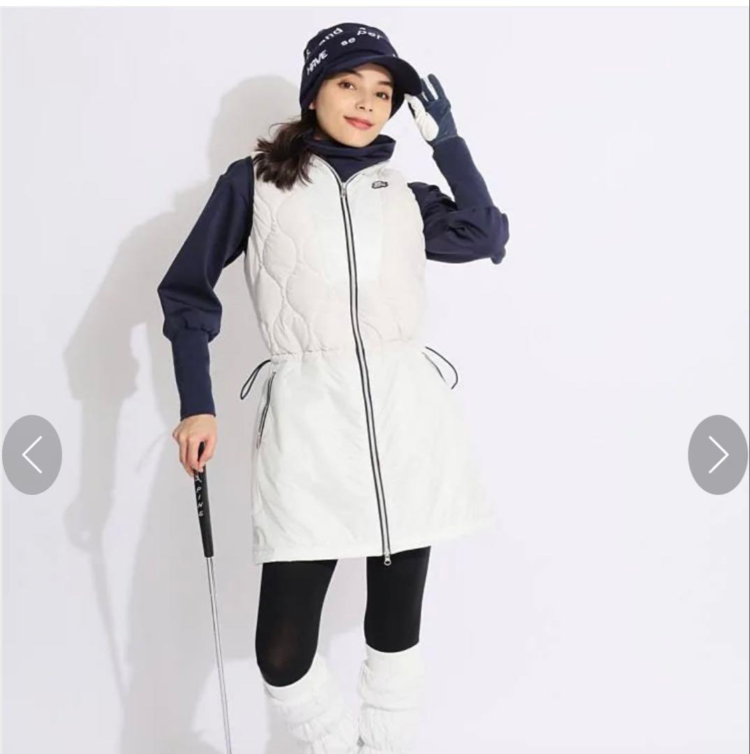 美品⭐︎and per seアンパスィ　ノースリーブベストワンピースＬキャロウェイ