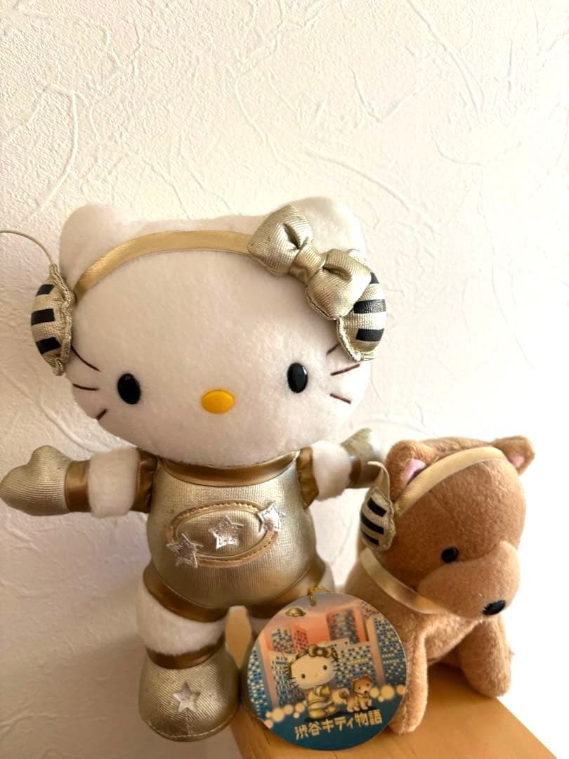 【激レア・渋谷限定】ハローキティ ハチ公 キティ物語 ぬいぐるみ タグ付き