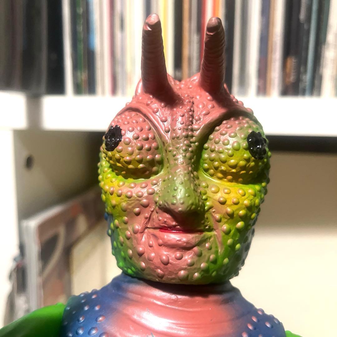 旧バンダイ製 死神カメレオン キングサイズ 美品 ソフビ フィギュア 怪人