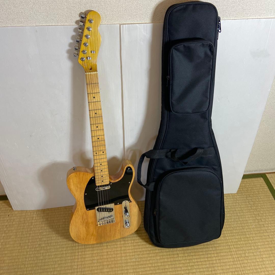 ノーブランド　テレキャスタータイプ エレキギター ギターケース付き