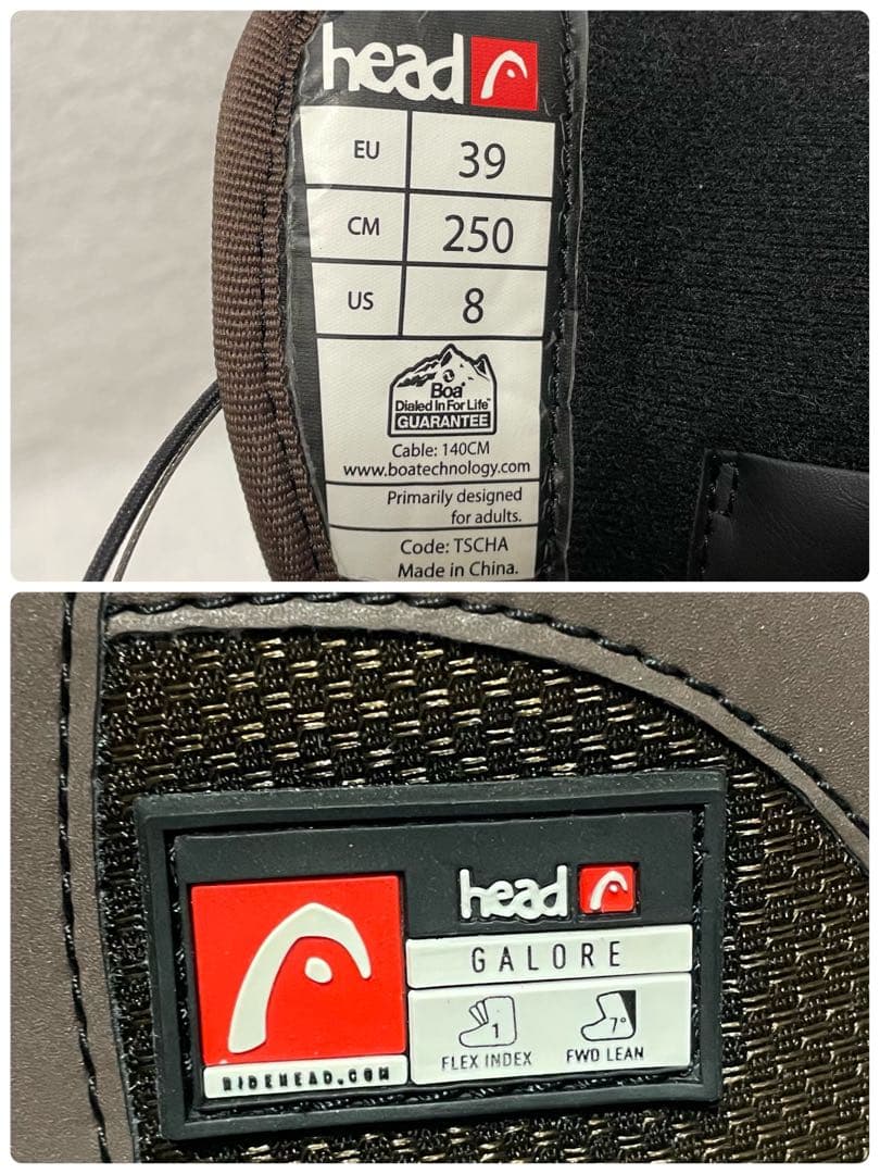 【送料無料】 「head GALORE BOA 25cm」 スノーボードブーツ