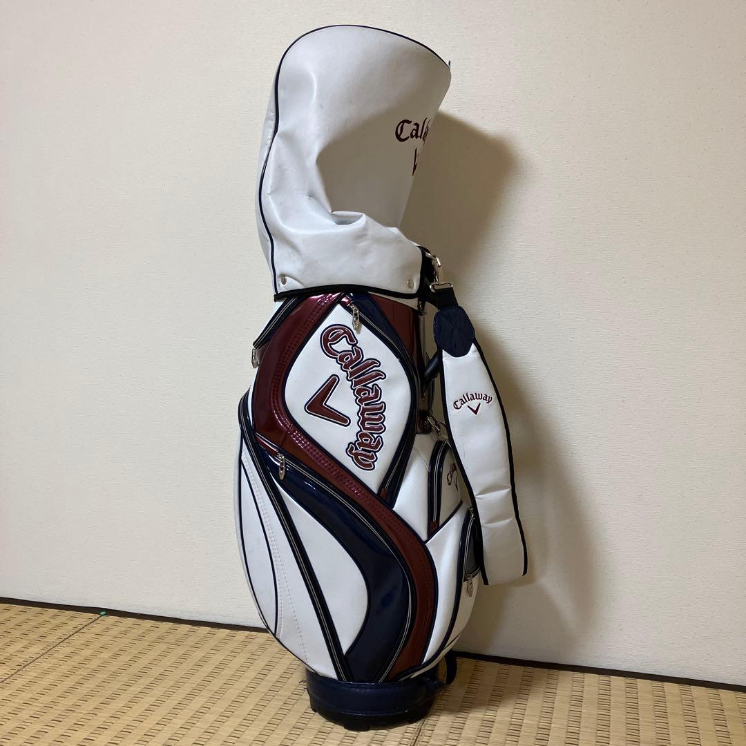 Callaway キャディバッグ ホワイト/ブラウン/ネイビー