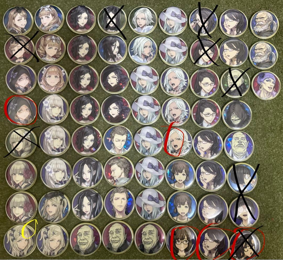 ゆ*ゆ様 人狼ジャッジメント缶バッジまとめ売り