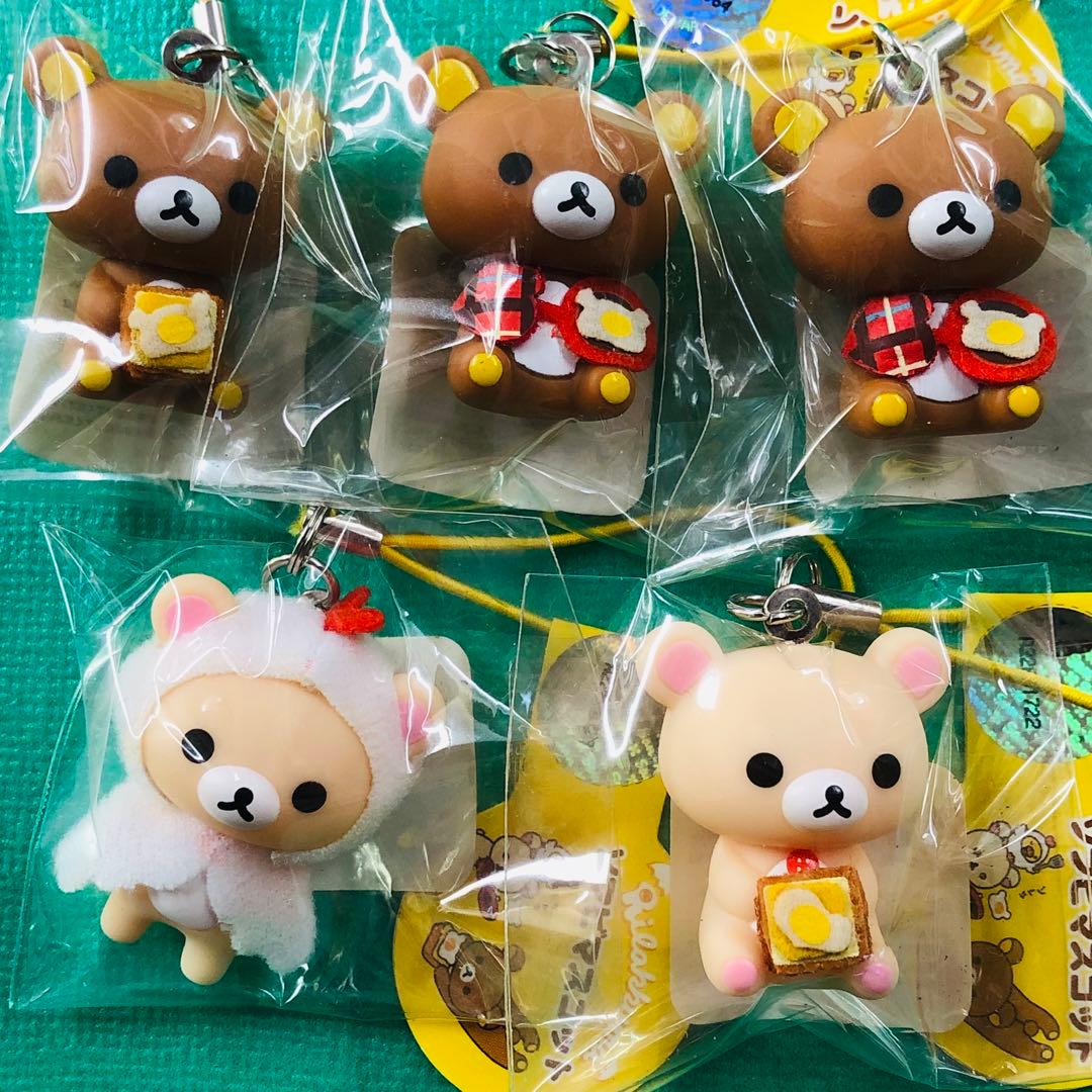 激レア★2012年製 リラックマ ソフビマスコット たまご 4種5個セット