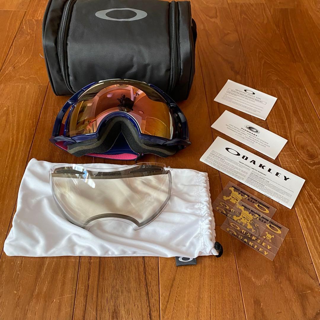 【美品】OAKLEY スキー・スノーボードゴーグル　エアブレイク