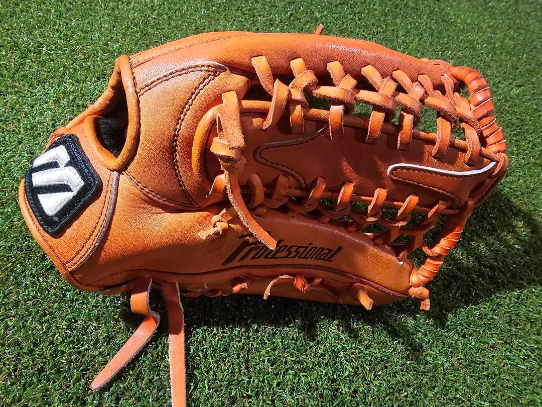 ミズノ　ビューリーグ　軟式　ジュニアサイズ　プラチナM　イチローモデル　オレンジ