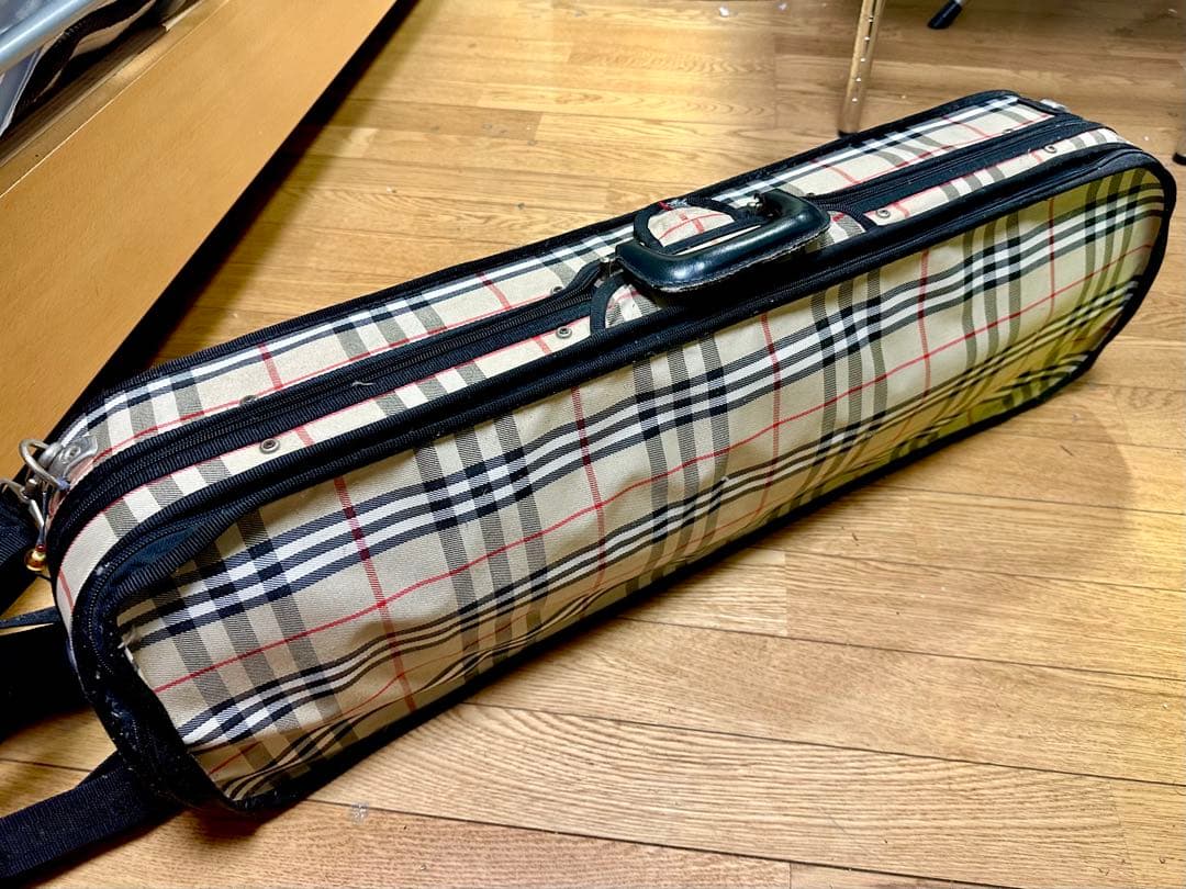 チェック柄 バイオリン ハードケース 4/4