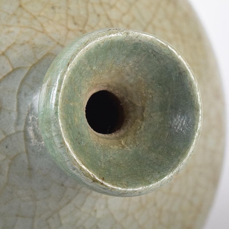 朝鮮美術　李朝　高麗青磁　小壷　油壷　C　R8575