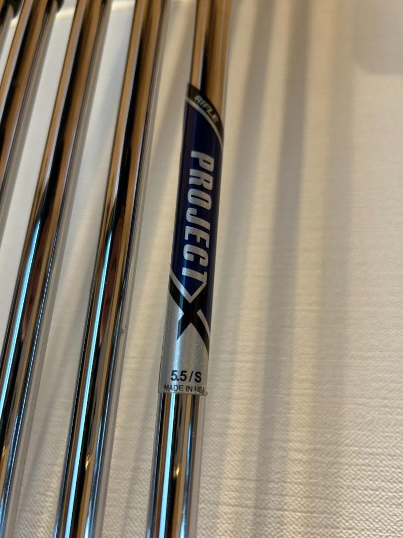 r*r様 PROJECT X 5.5/Sシャフト5I～PW用 6本セット