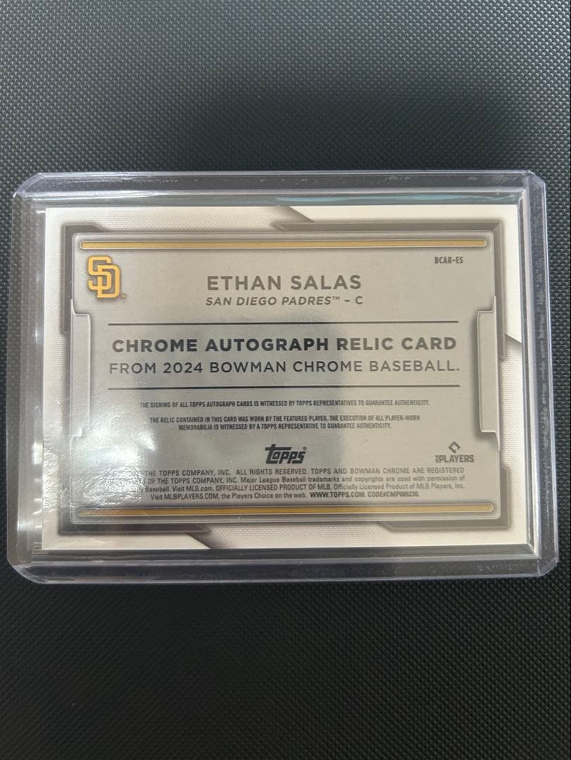 その他 Bowman Chrome Ethan Salas patch Auto