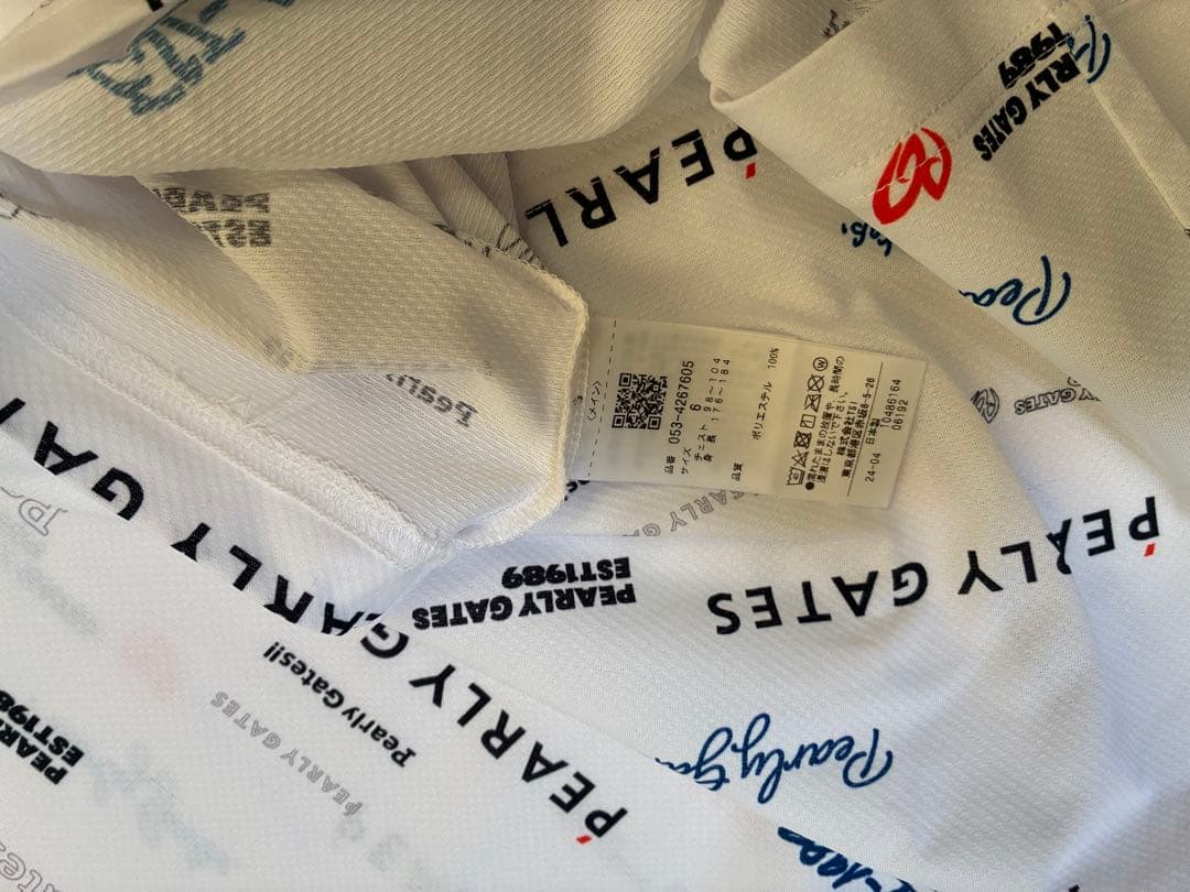 PEARLY GATES ロゴプリントシャツ