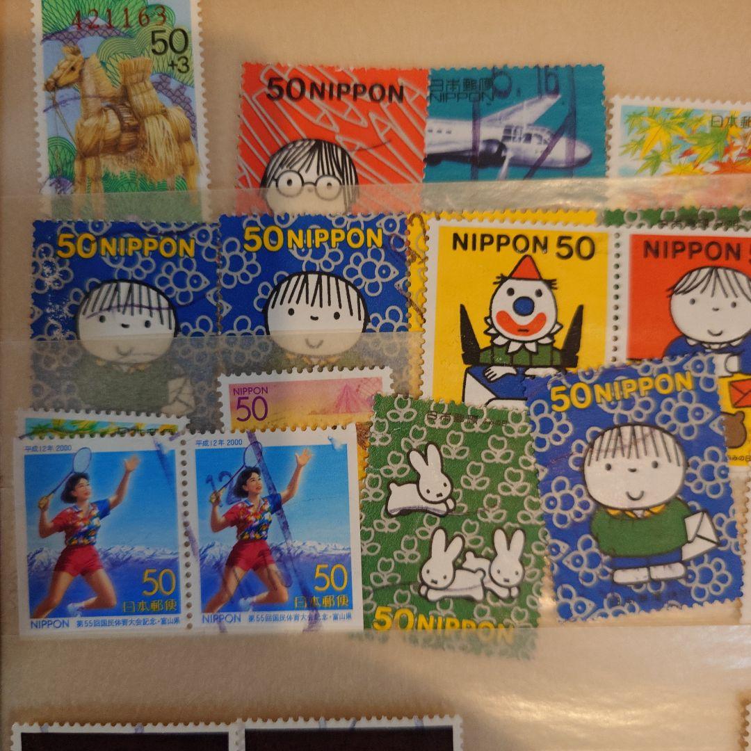 日本 使用済み切手 コレクション 55枚まとめ売り　ページ3
