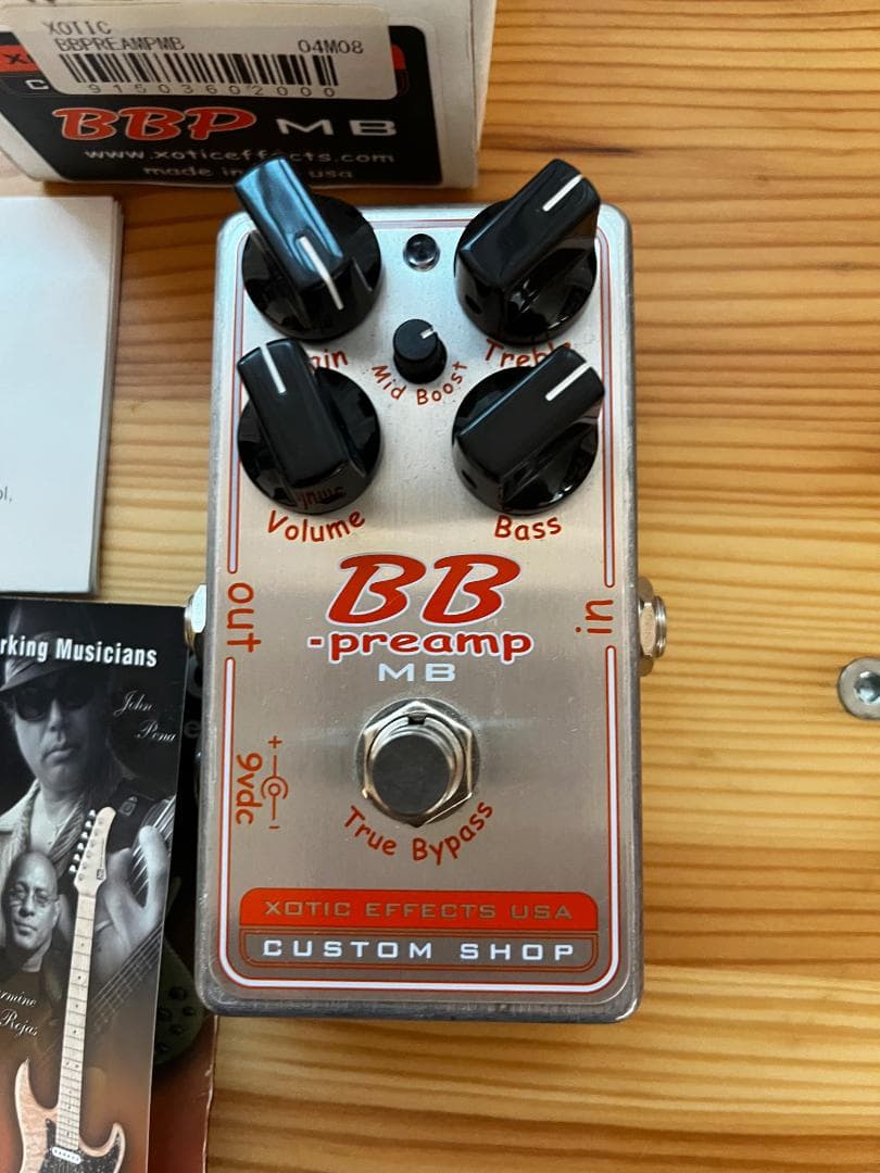 【販売終了】XOTIC  BB Preamp MB　カスタムショップ