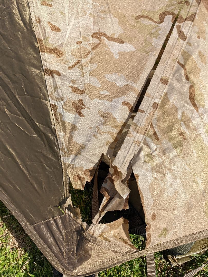 値下げしました 訳あり ヘキサライト6p マルチカムアリッド 中古 破れあり