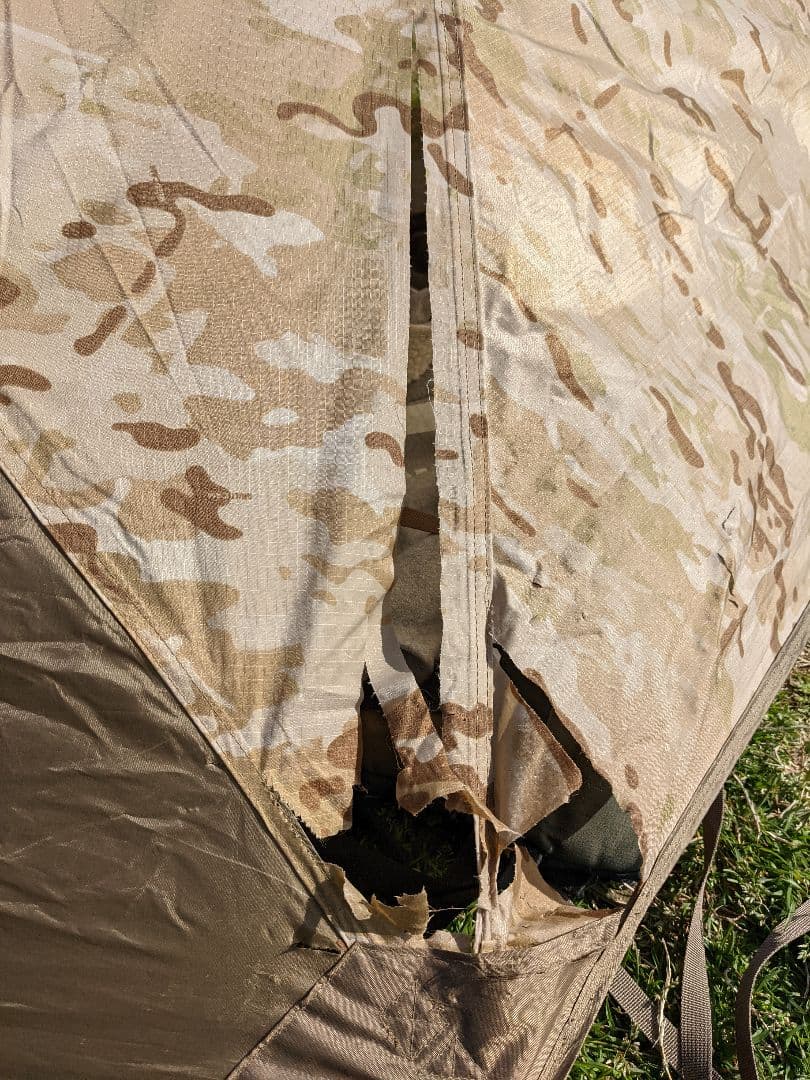 値下げしました 訳あり ヘキサライト6p マルチカムアリッド 中古 破れあり