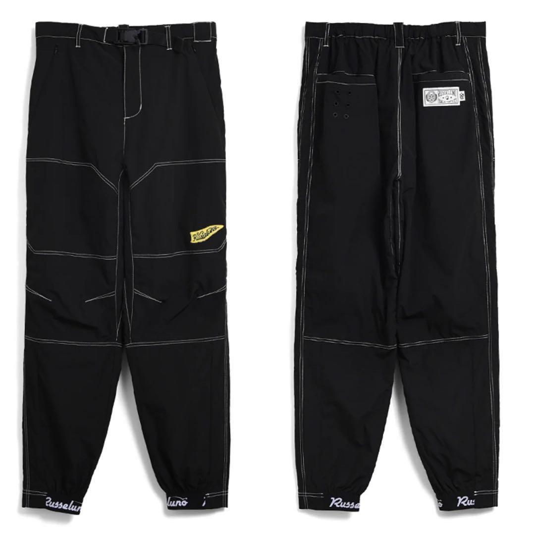 新品 ラッセルノ ゴルフ ウィンド ストップ ロング パンツ ブラック XL 6