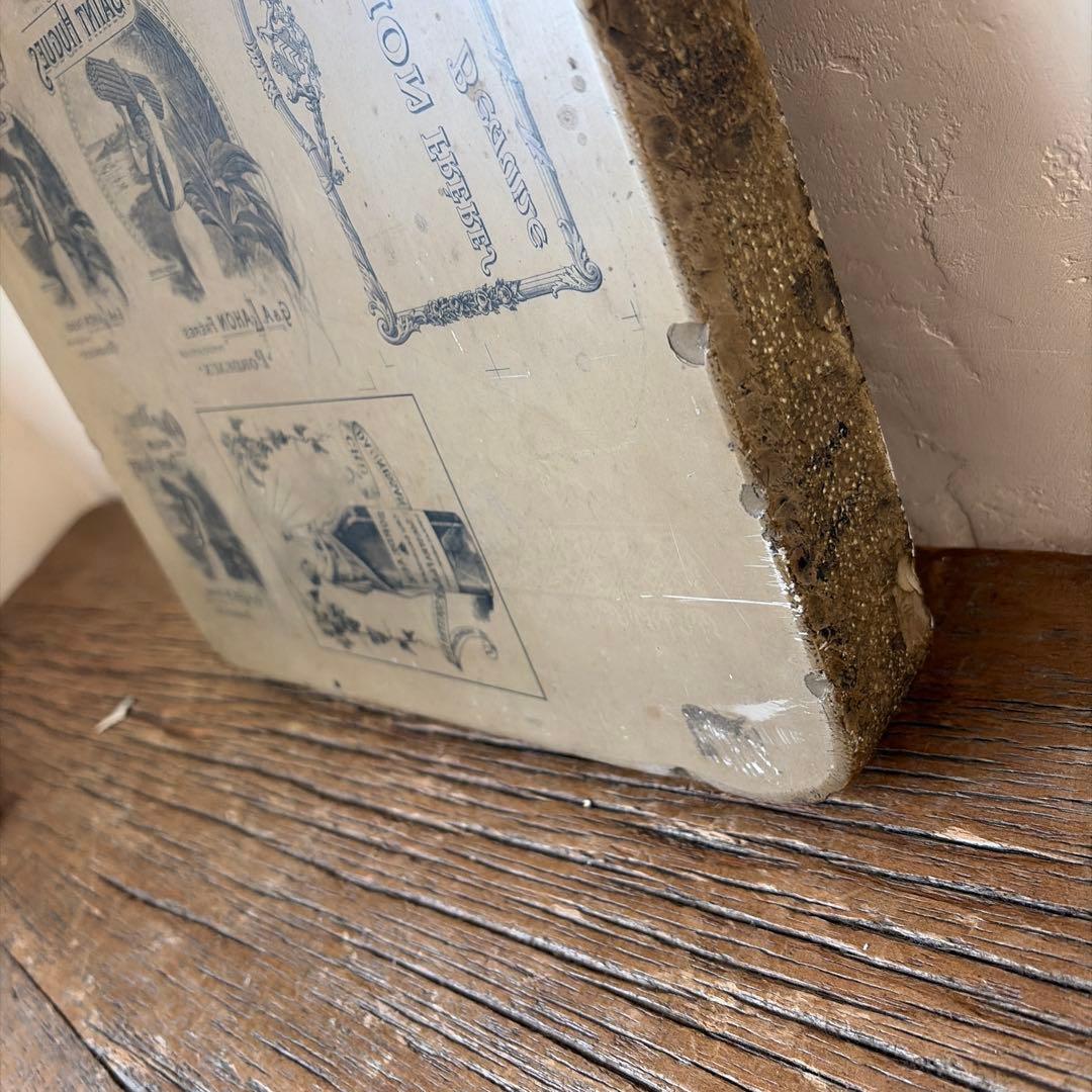 フランス アンティーク リトグラフ 石版石　希少　1800年代