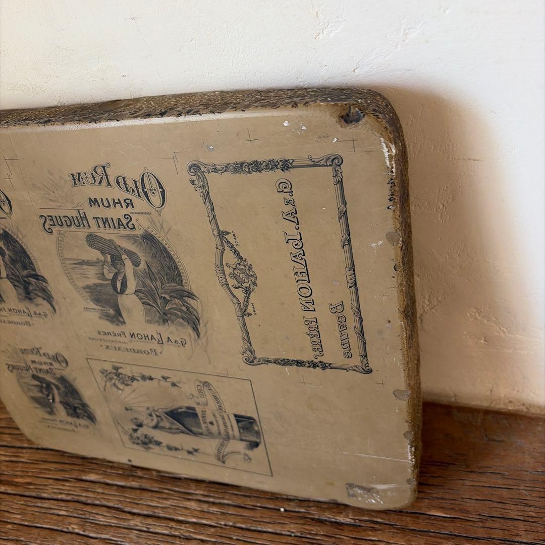 フランス アンティーク リトグラフ 石版石　希少　1800年代