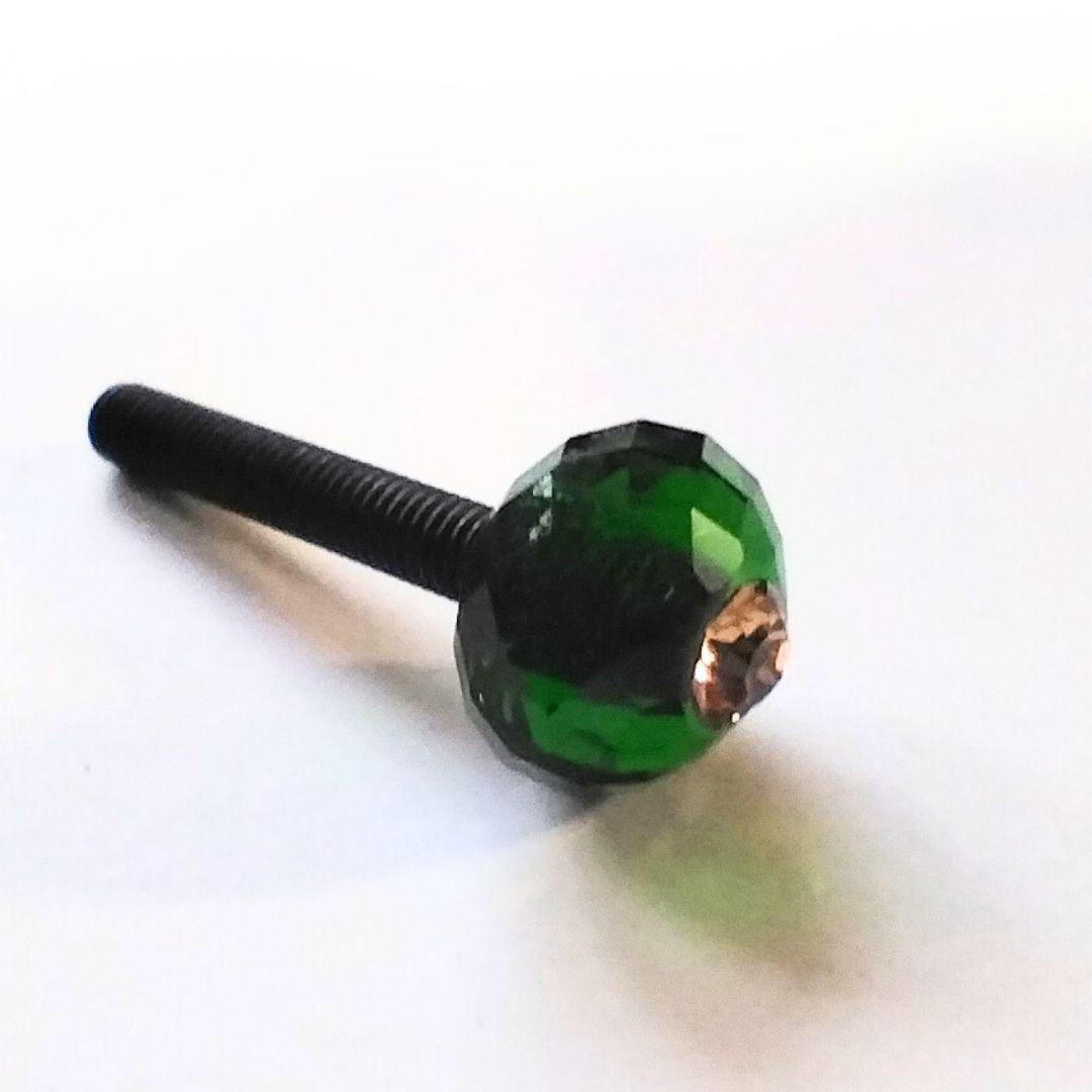 チェロ アジャスターねじセット　エメラルドクリスタル10㎜