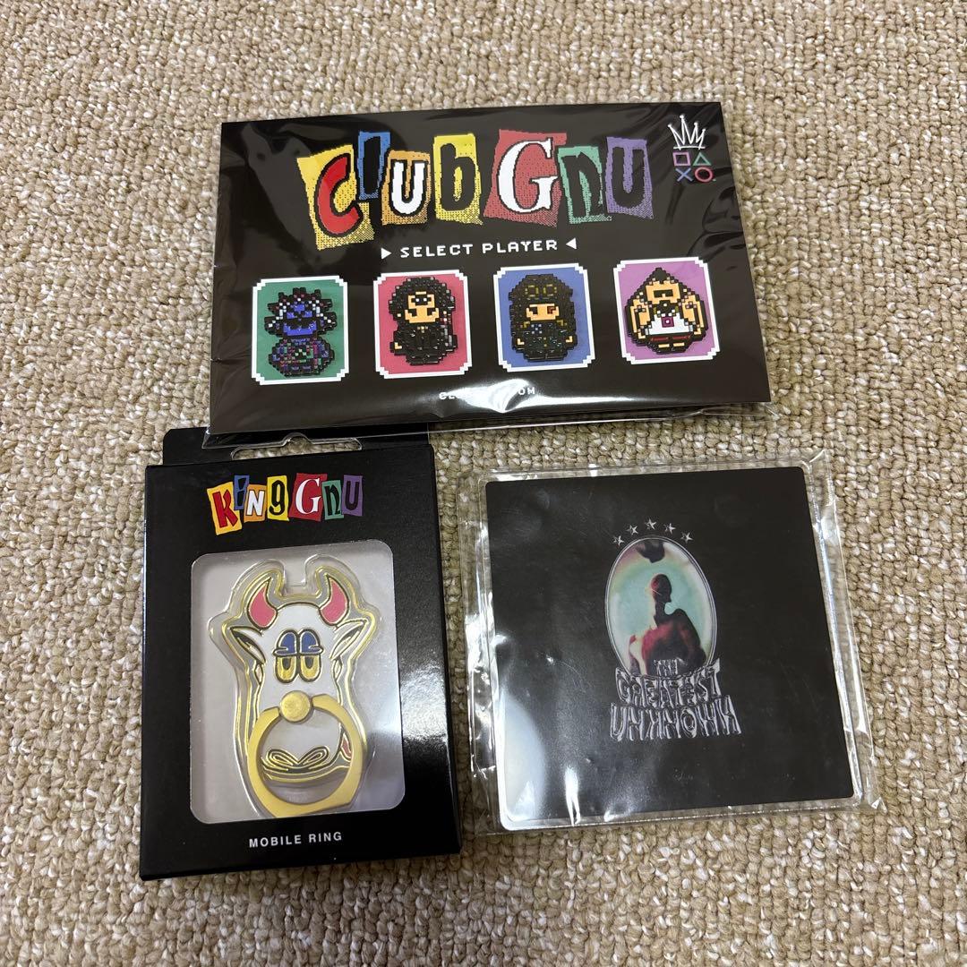 king gnu モバイルリング　ピンバッジ　アクスタ　新品未開封