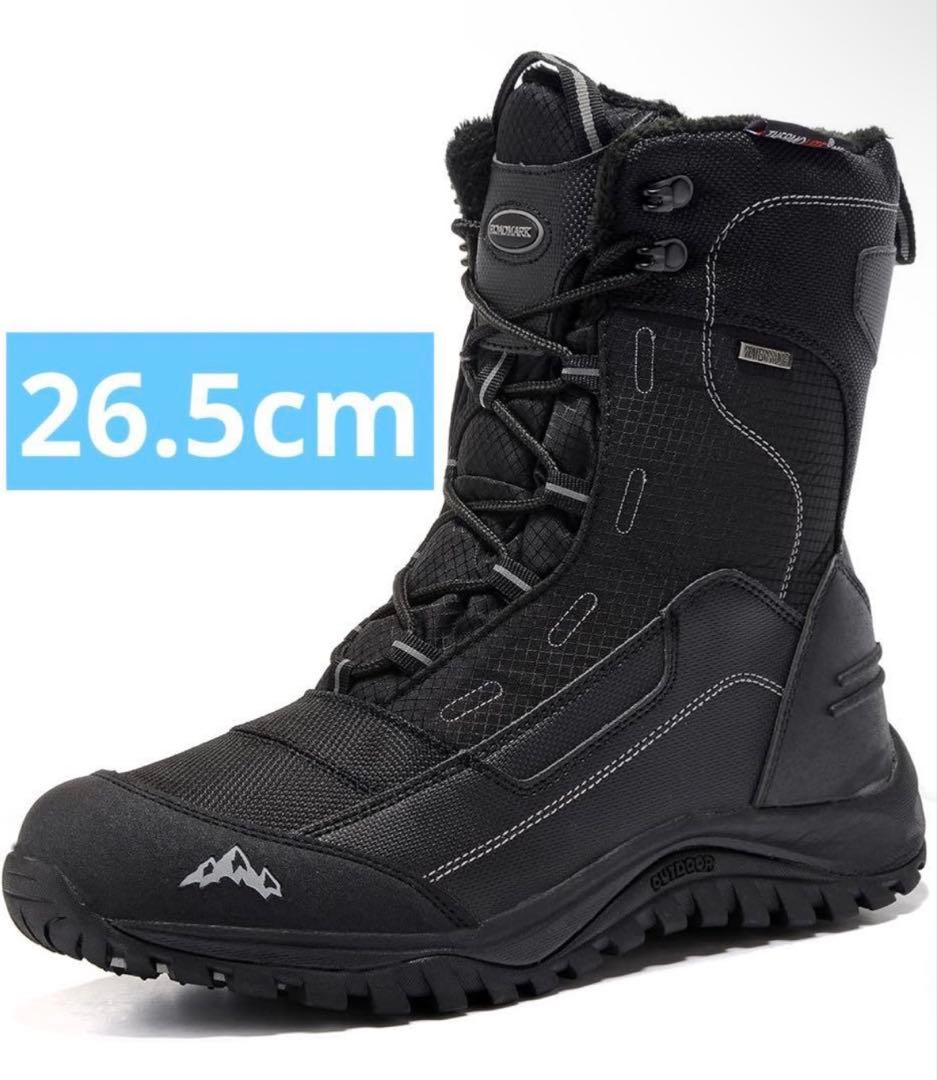 ☆ROCKMARK メンズスノーブーツ ミッドカーフ防水耐久性ブーツ26.5cm