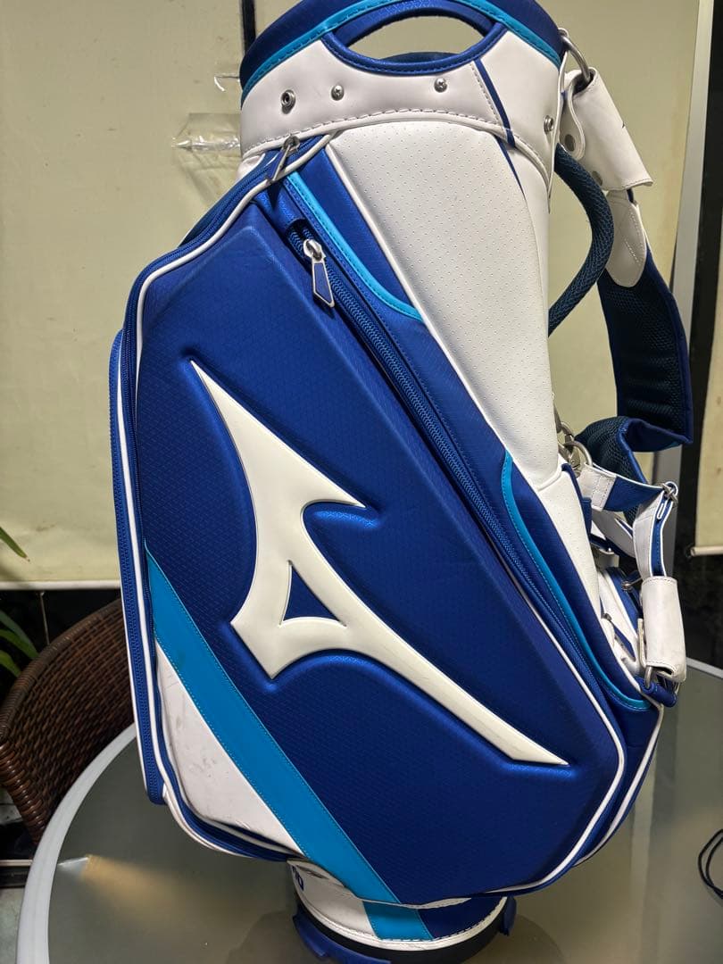 Mizuno プロモデルツアーキャディバッグ 青/白