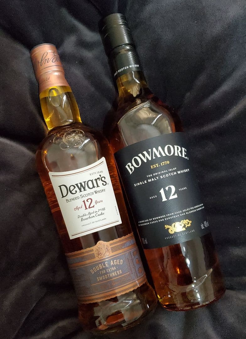 デュワーズ12年 ダブルエイジド / ボウモア12年
