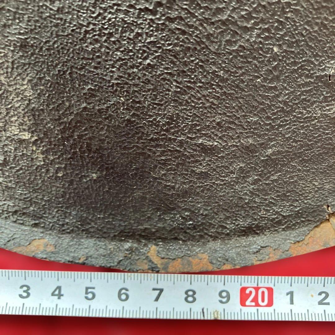 鐵黒漆塗8枚張陣笠