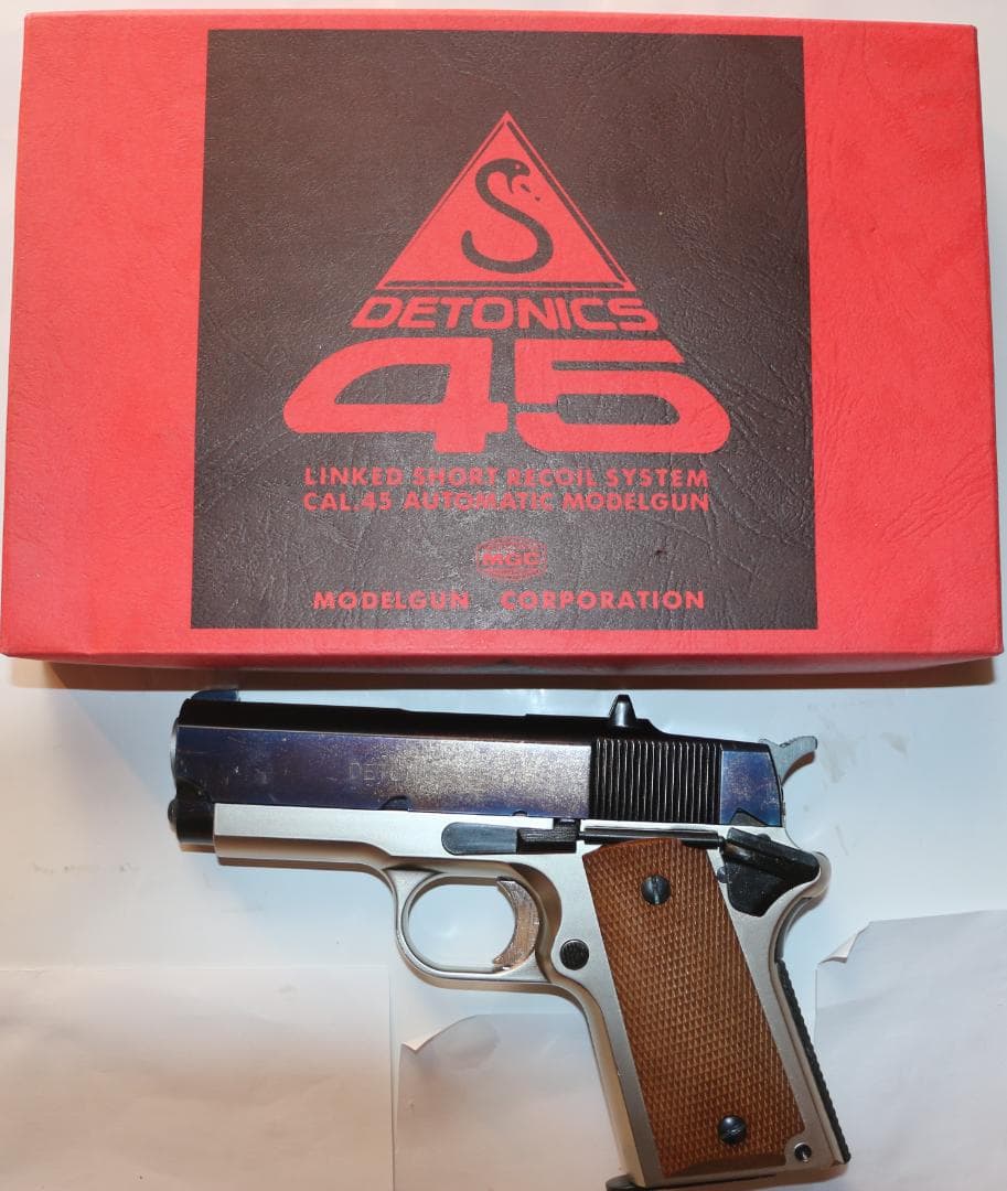ＭＧＣABS樹脂製モデルガン デトニクス４５ フレームシルバー　SPＧ合法品