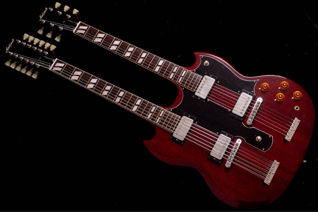 AriaproⅡ ダブルネック エレキギター ハードケース付き