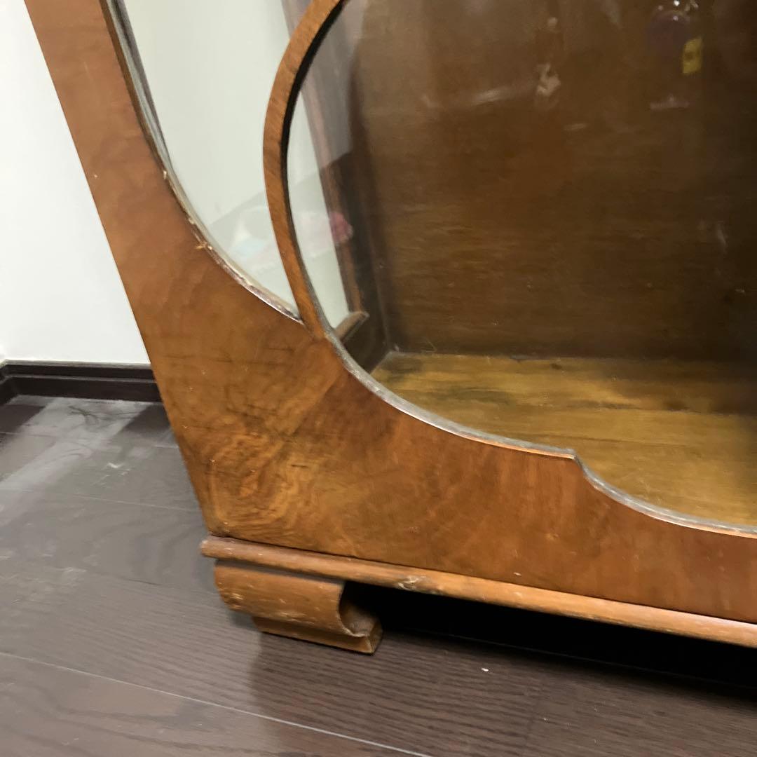 アンティーク　ビンテージ　英国　ショーケース　キャビネット 飾り棚　京都レトロ