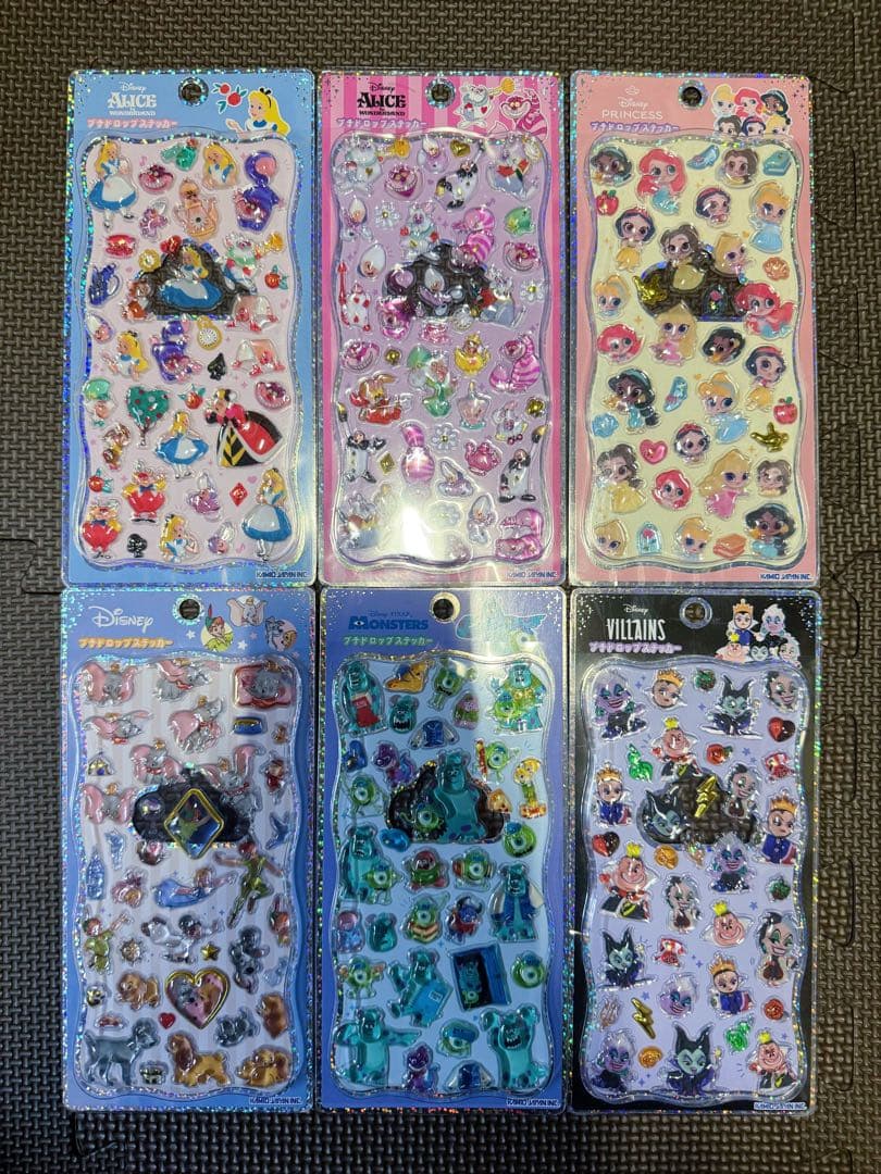 正規品 ディズニープチドロップステッカー6種セット