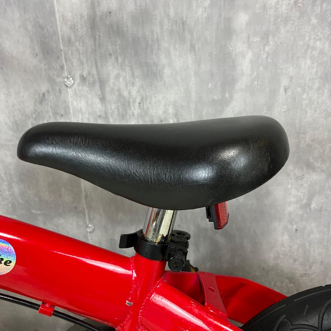 【良品】へんしんバイク　12インチ　赤　スタンド付き