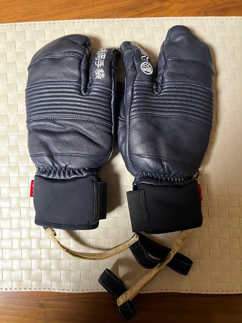 松岡手袋　3フィンガー ラムレザー仕様　Black サイズXS