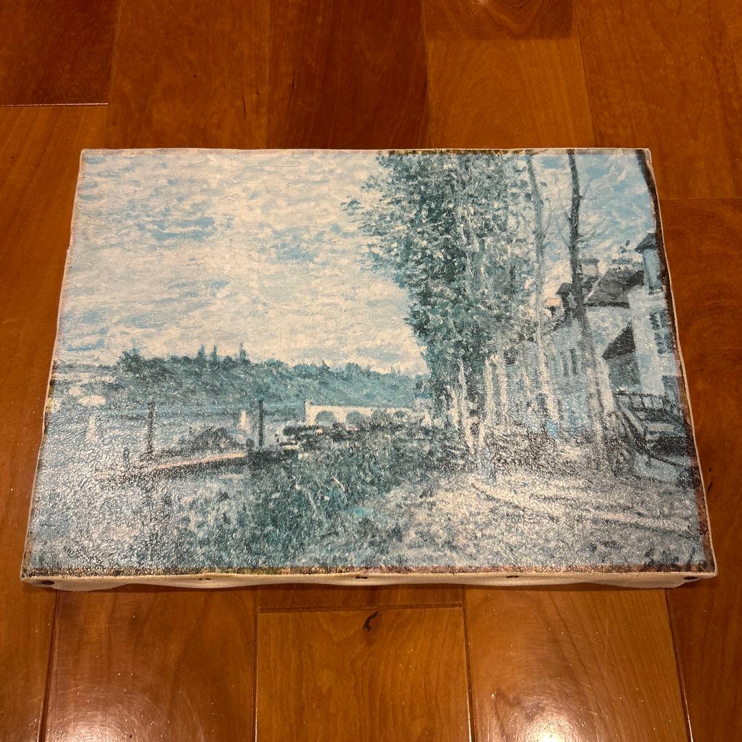 シスレー 冬の風景 油彩画