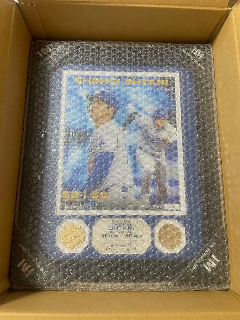 大谷翔平 50/50達成記念グッズ ダブルフォトフレーム