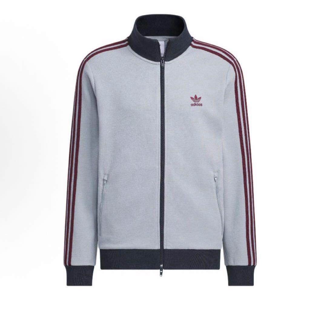 日本未発売2XL Adidas 長袖ジャケット シルバーグレー KB8953