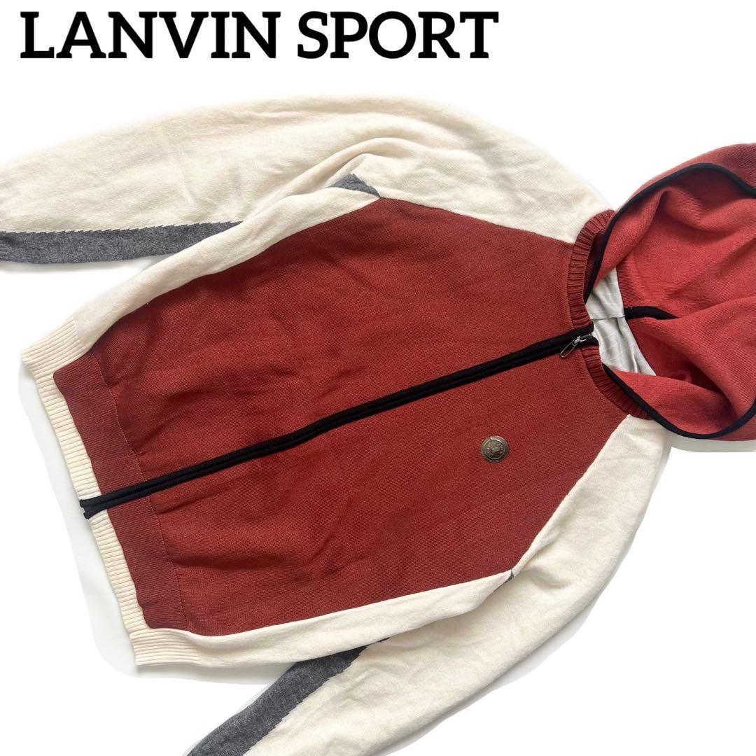 LANVIN SPORT ランバンスポール　裏地付き　ニット　パーカー　ゴルフ